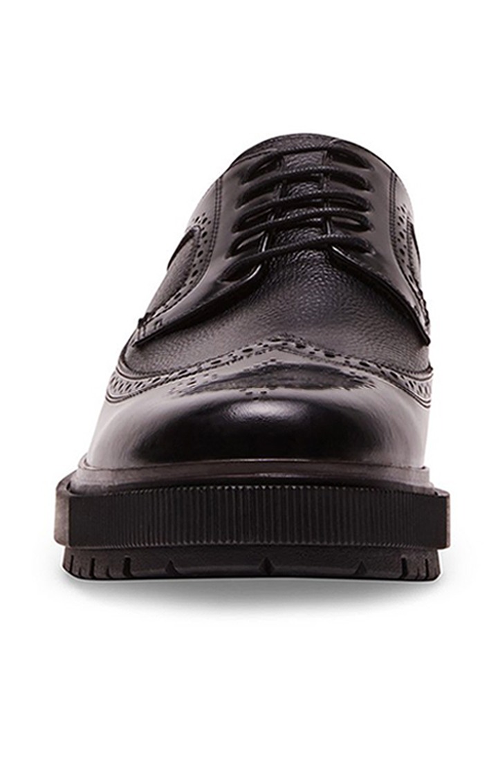 Chandlur Black Tie-Ups & Dress Loafers