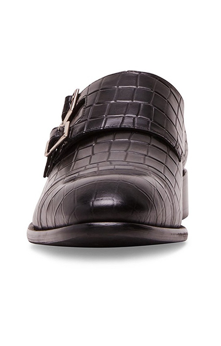 Haydenn Black Tie-Ups & Dress Loafers