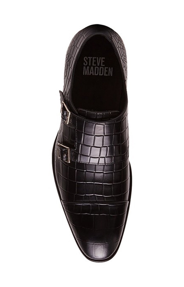 Haydenn Black Tie-Ups & Dress Loafers