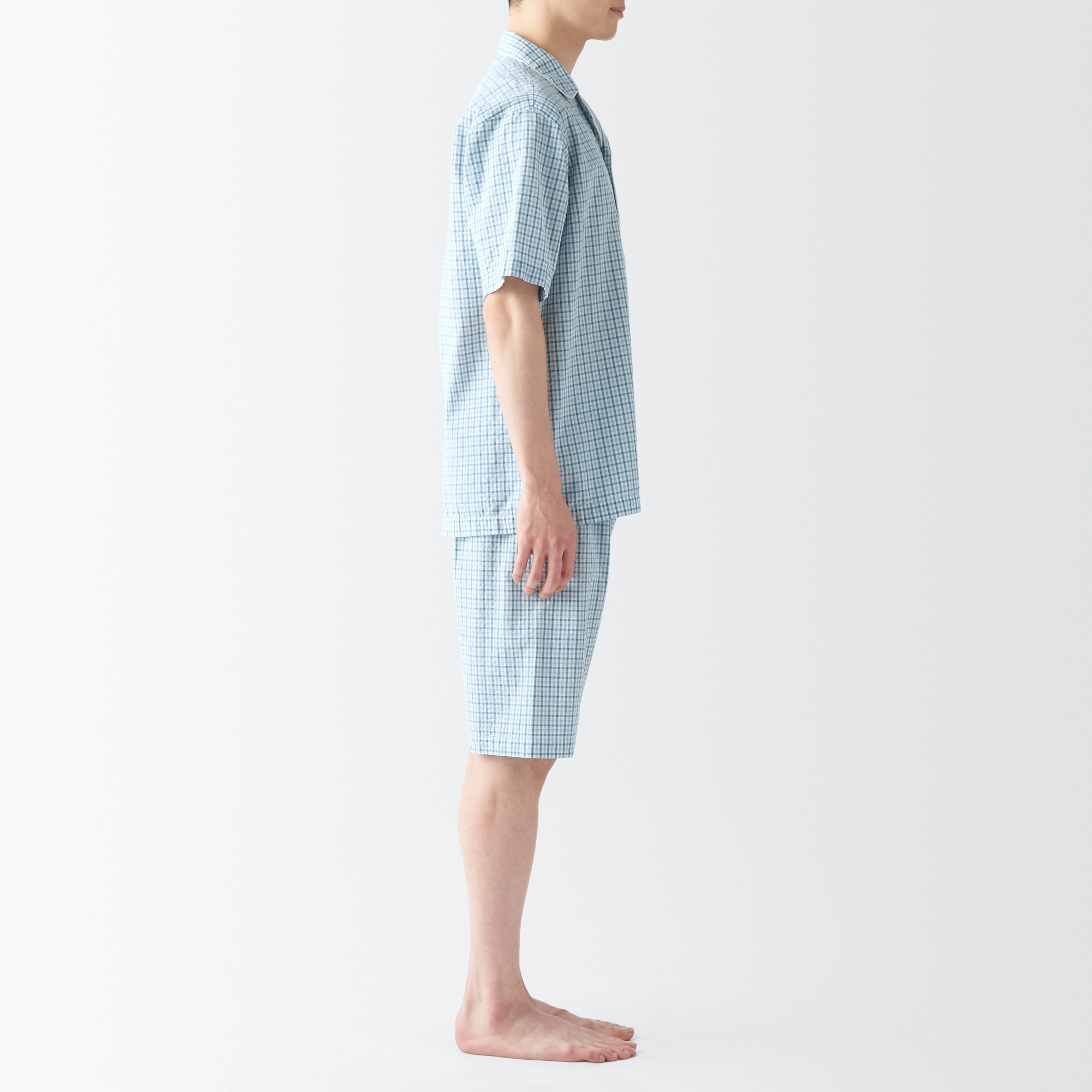 Side seamless sucker Short Sleeve pajamas