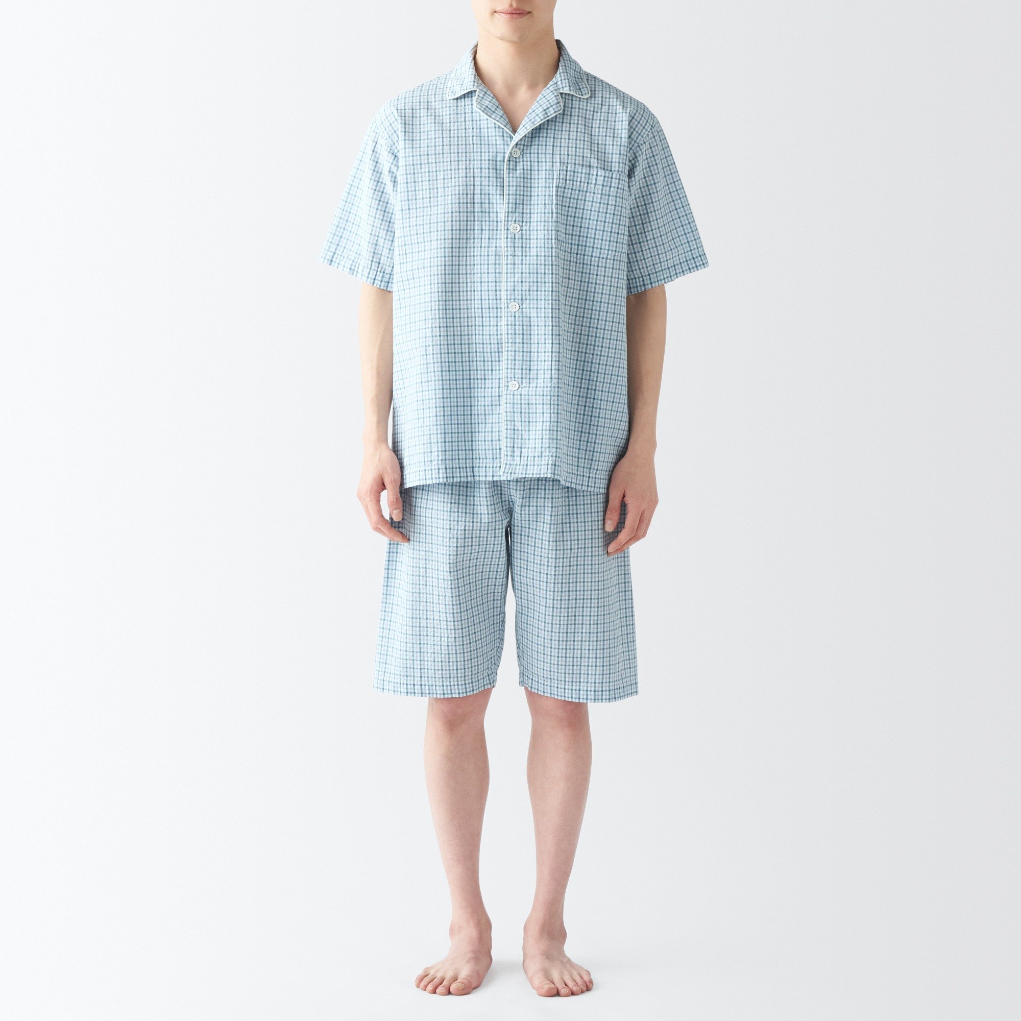 Side seamless sucker Short Sleeve pajamas