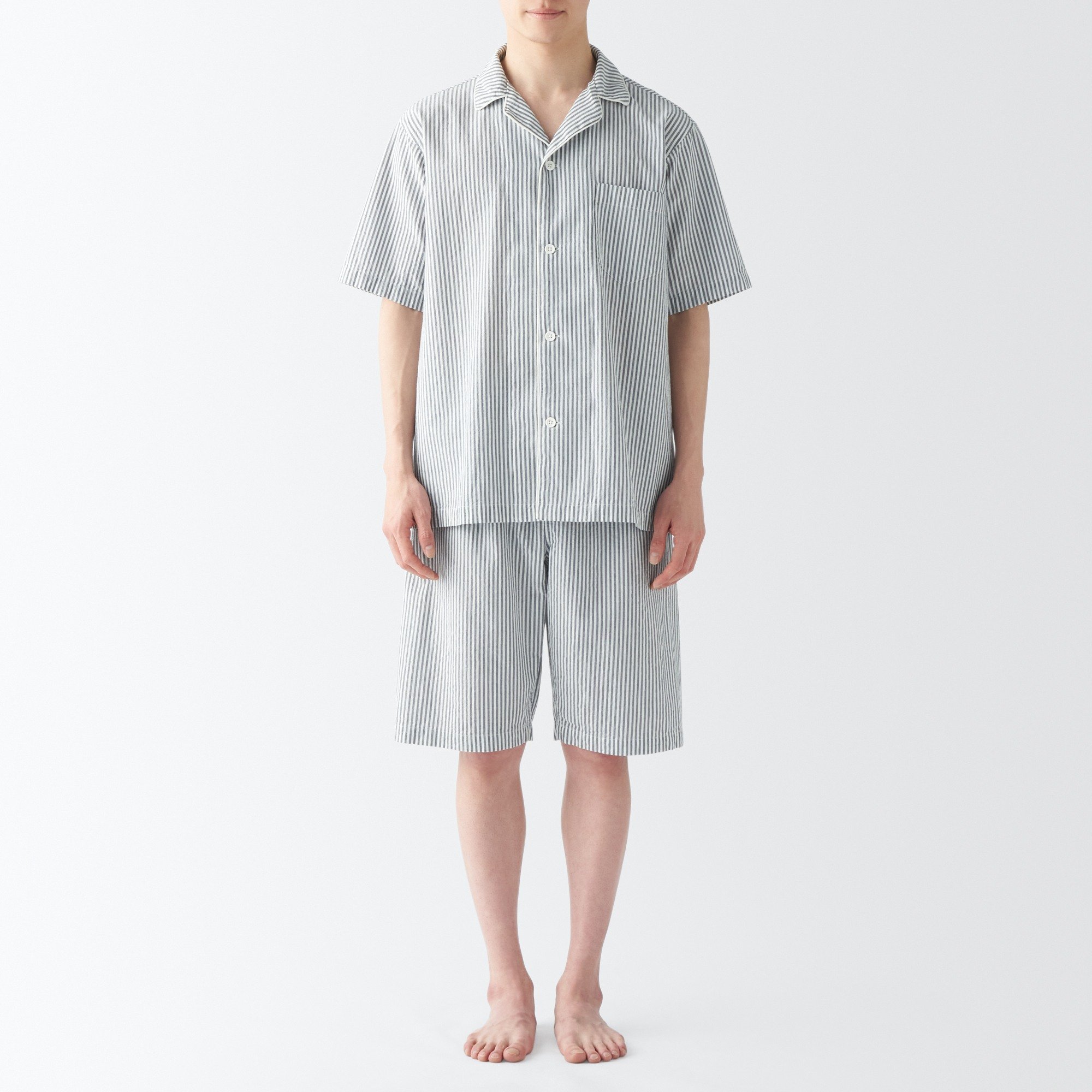 Side seamless sucker Short Sleeve pajamas