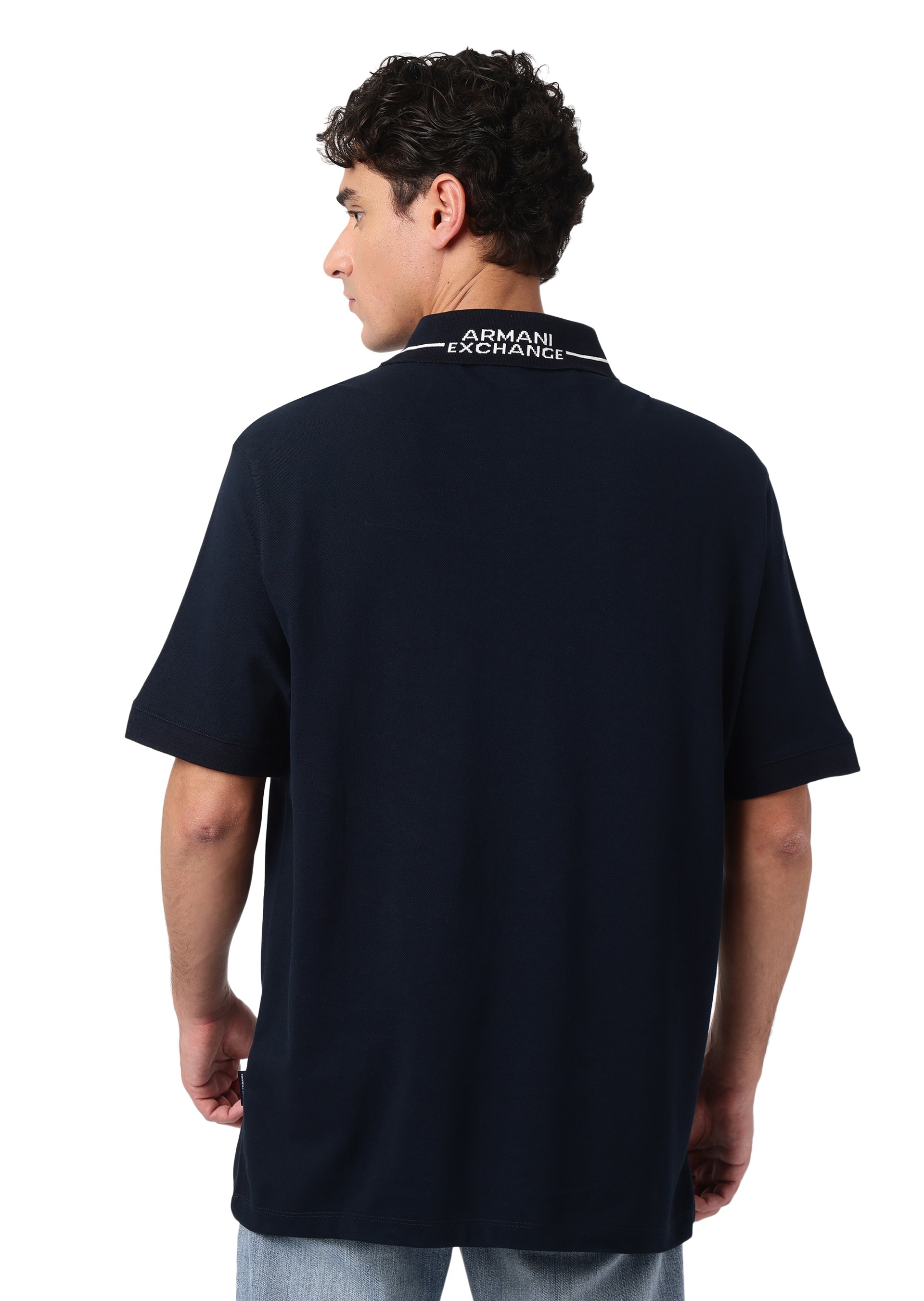 Armani Classics Regular + Fit Navy Polo