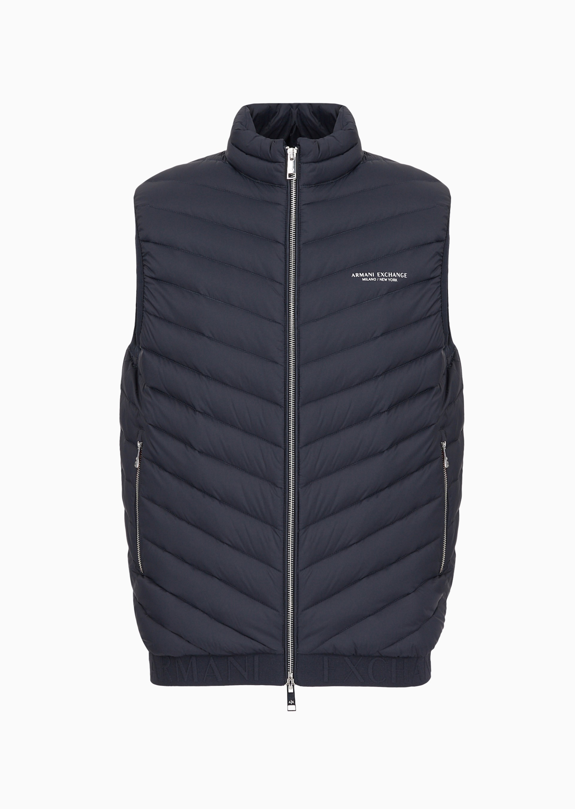 Essentials Regular Fit Navy/Melange Grey Waistcoat