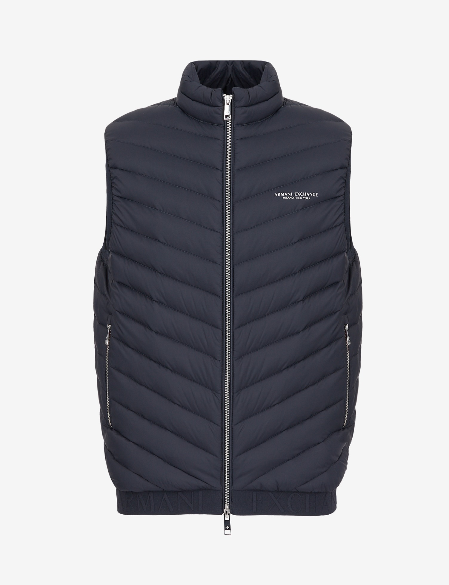 Essentials Regular Fit Navy/Melange Grey Waistcoat