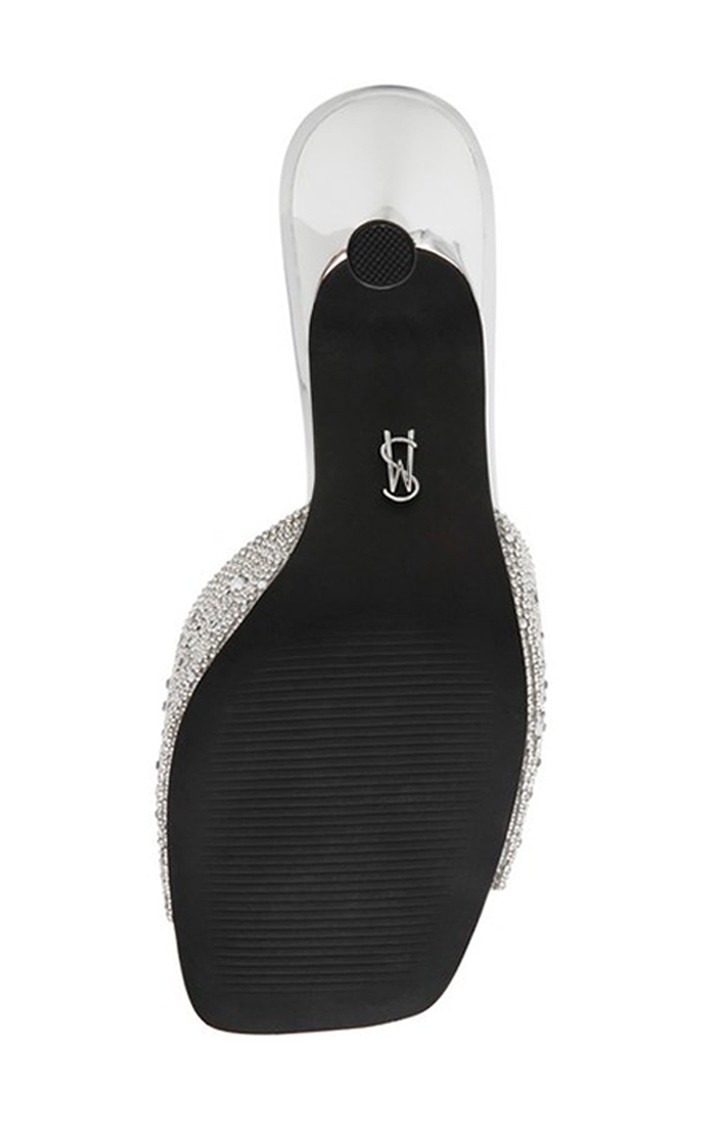 Assent-R Silver Heel Sandals