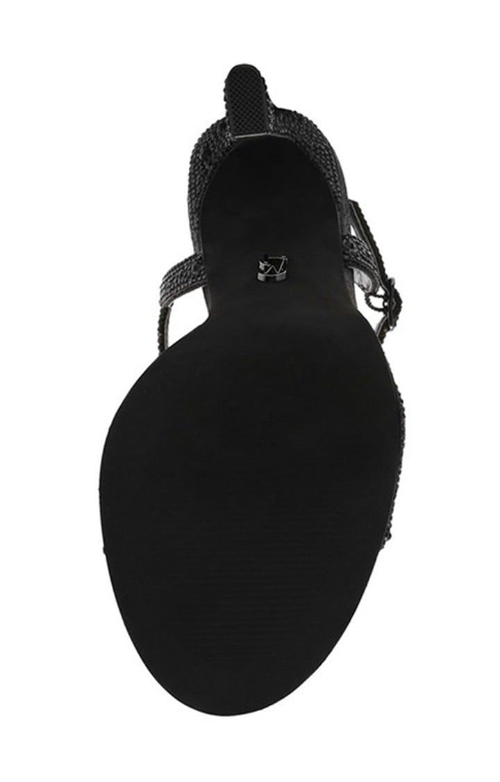 Chanter Black Heel Sandals
