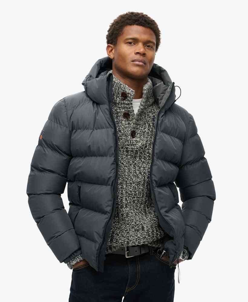 HOODED SPORTS PUFFER JACKET