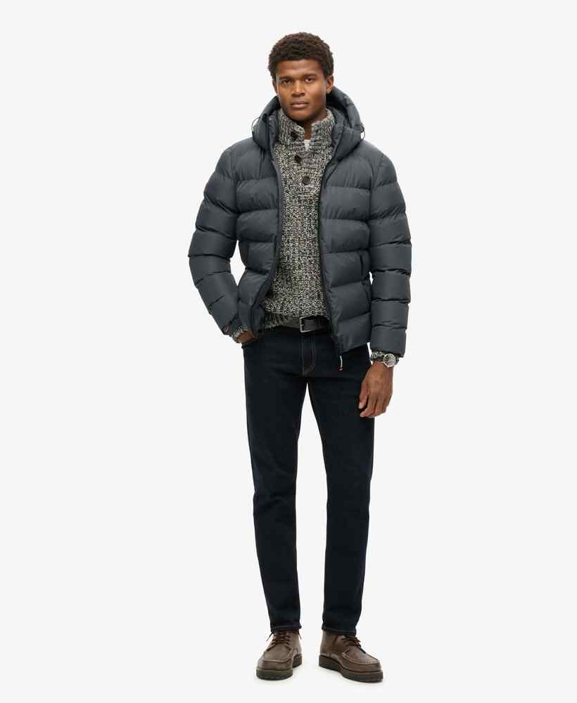 HOODED SPORTS PUFFER JACKET
