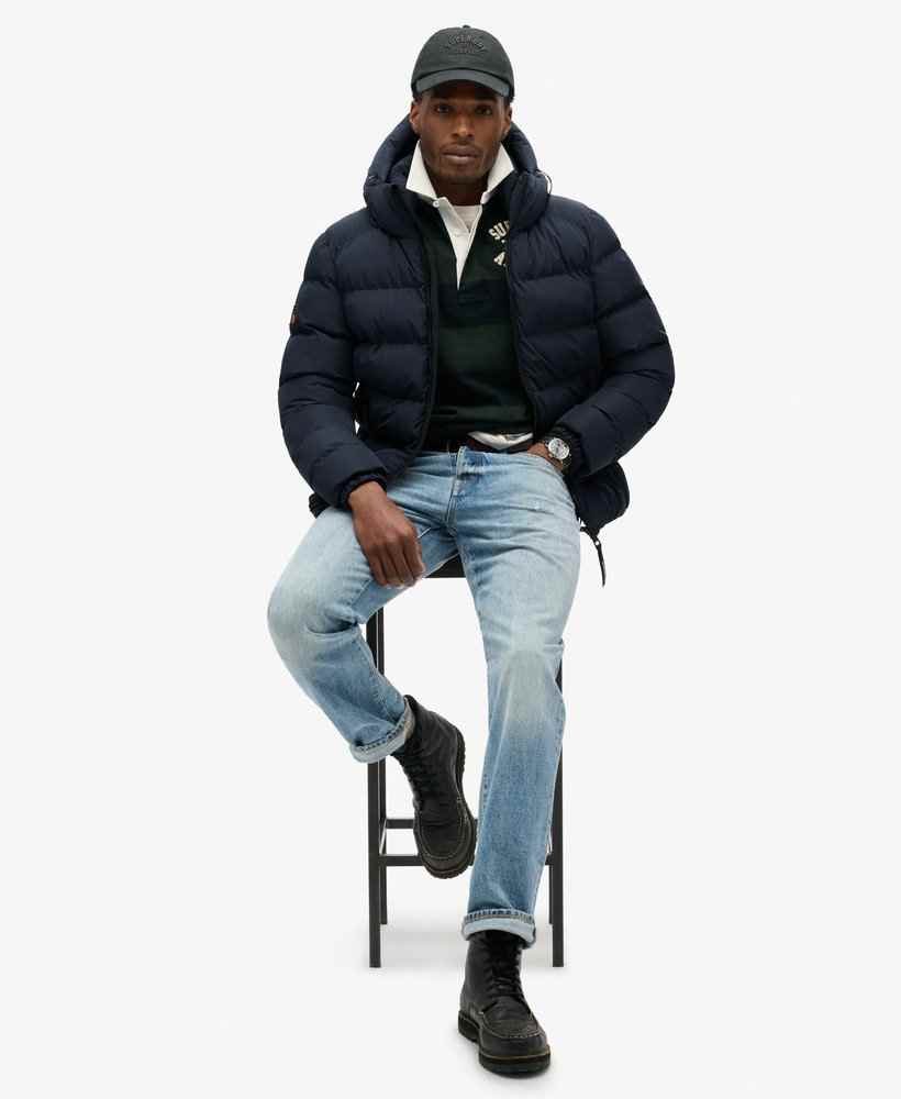 HOODED SPORTS PUFFER JACKET