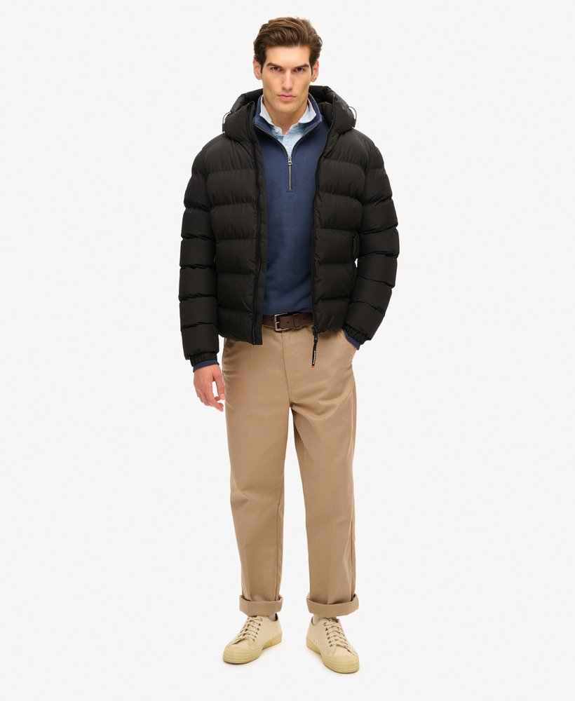 HOODED SPORTS PUFFER JACKET
