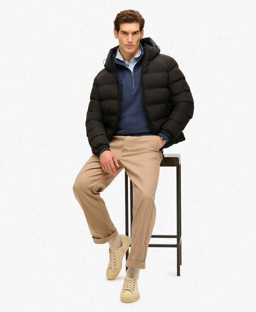 HOODED SPORTS PUFFER JACKET