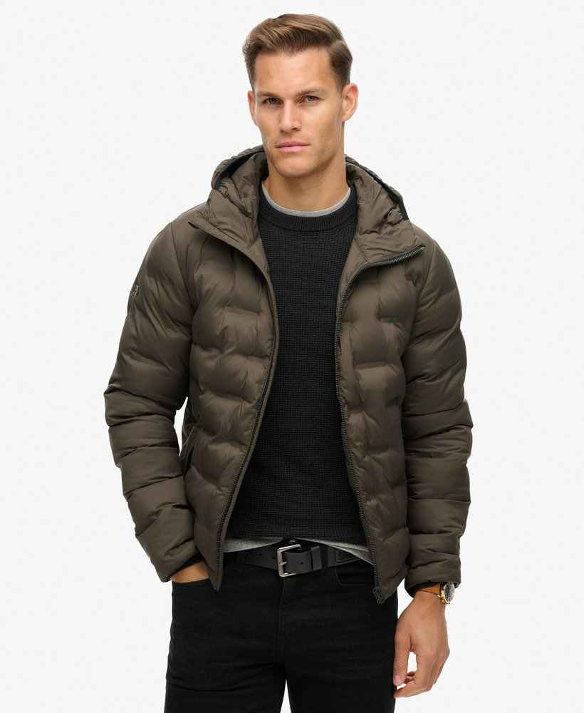 HOODED QUILTED PUFFER COAT