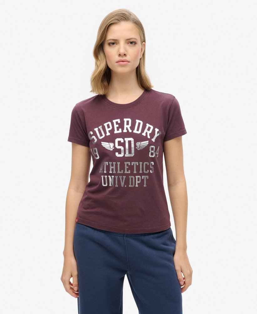 COLLEGE SCRIPT FITTED TSHIRT