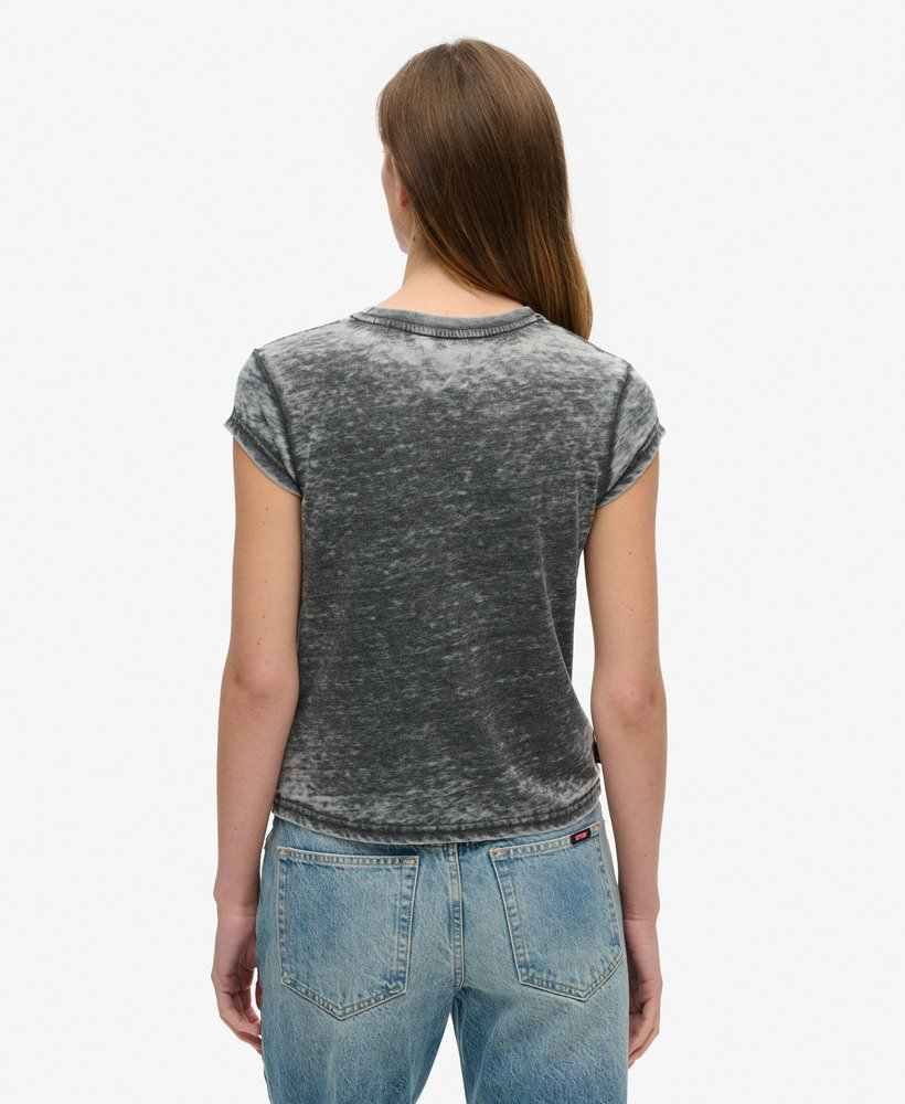 BIKER ROCK GRAPHIC CAP SLV TEE