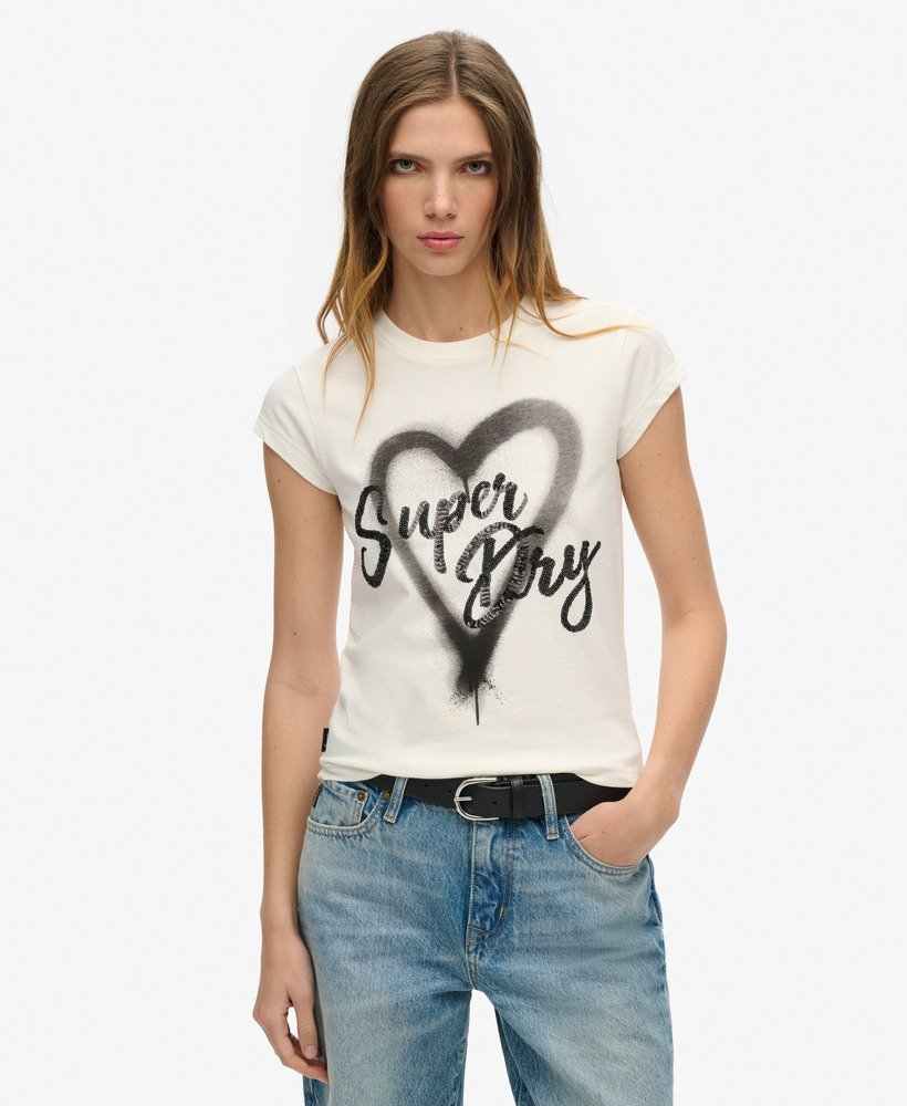 EMBELLISHED PUNK CAP SLV TEE