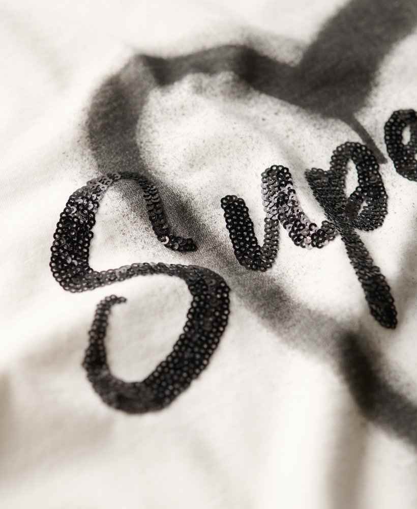 EMBELLISHED PUNK CAP SLV TEE