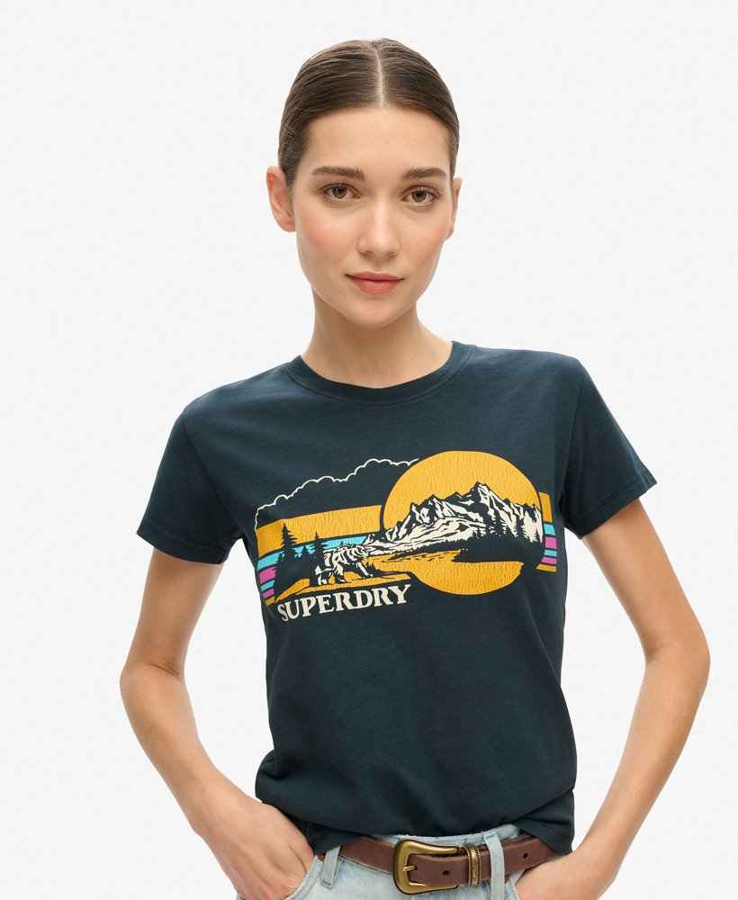 OUTDOOR STRIPE FITTED TSHIRT