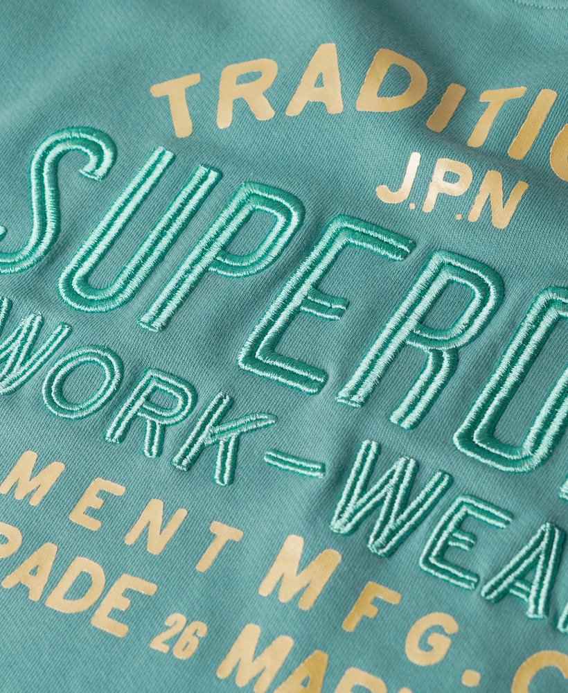 LUXE METALLIC LOGO LOOSE SWEAT