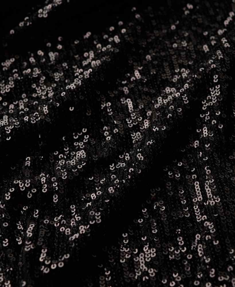 SEQUIN VELVET WRAP MINI DRESS