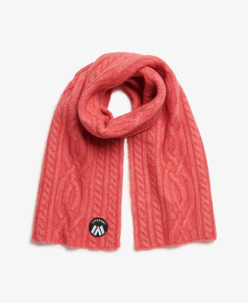 CABLE LUXE KNIT SCARF