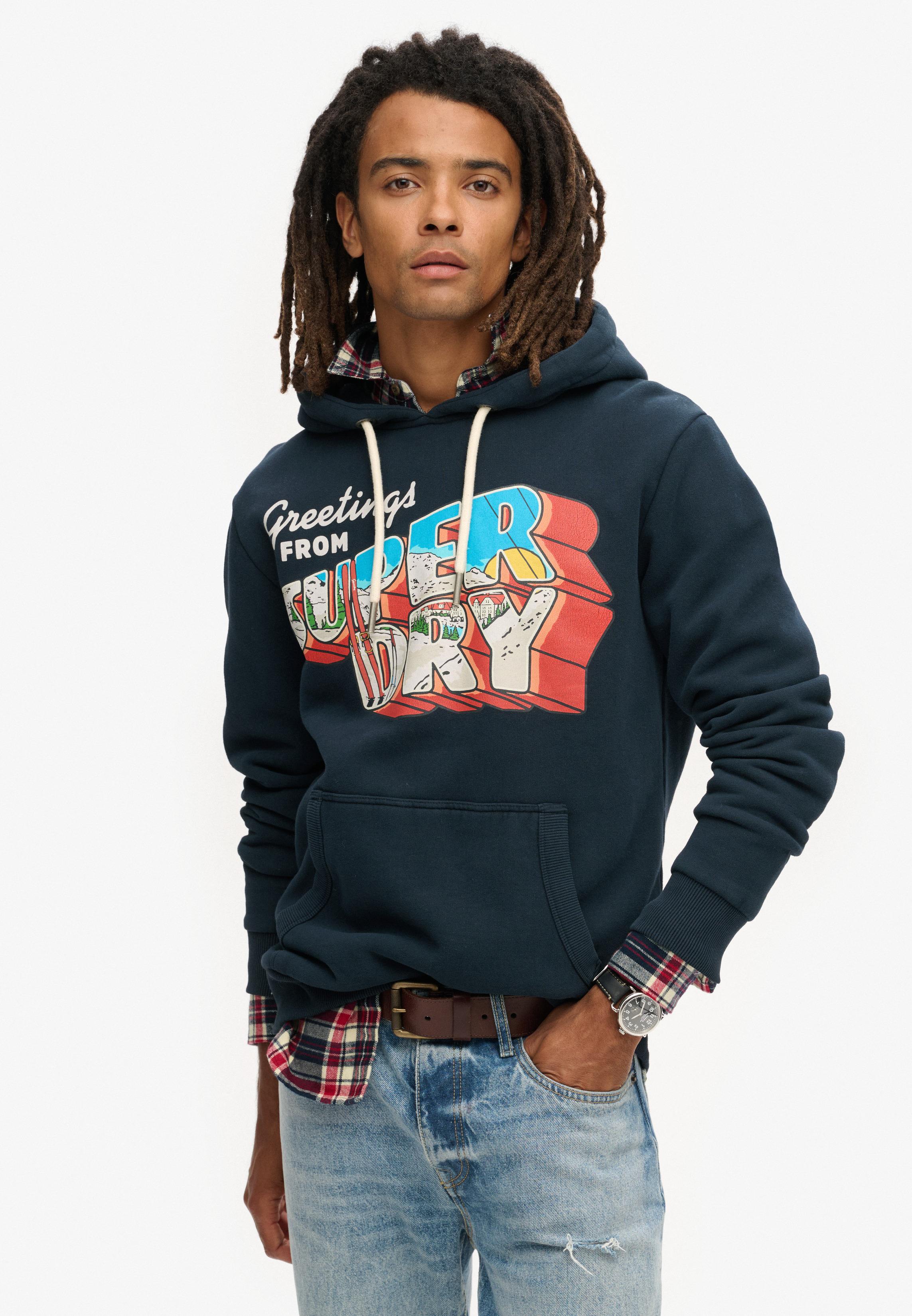 TRAVEL POSTCARD GRAPHIC HOOD