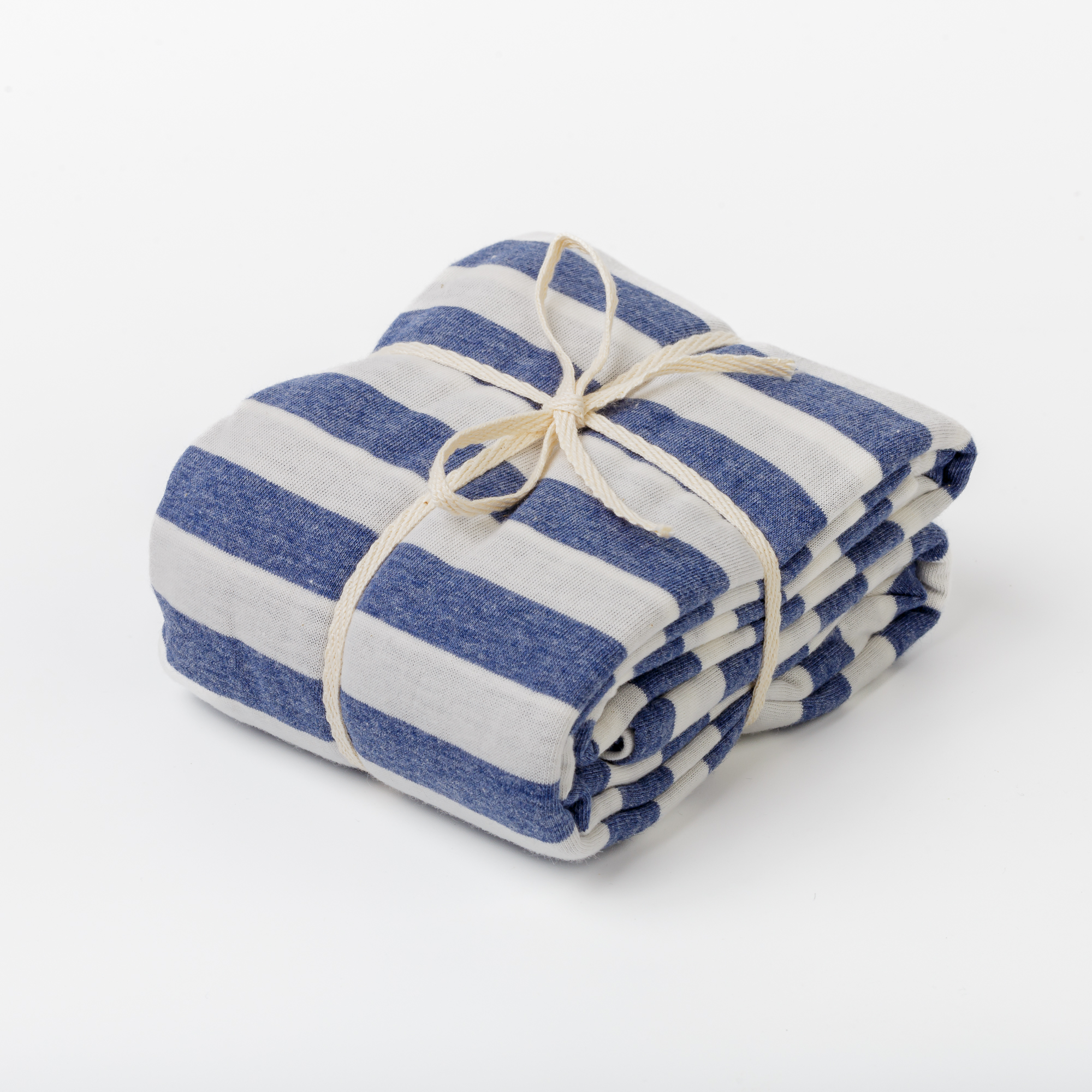 Cotton jersey Body pillow case Navy stripe