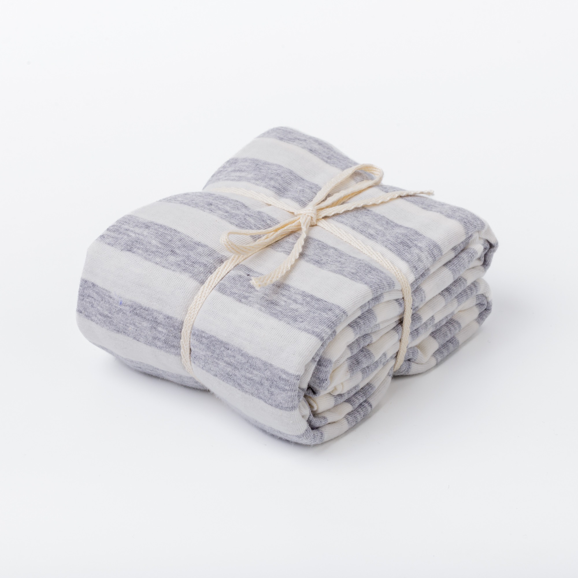 Cotton jersey Body pillow case Grey stripe
