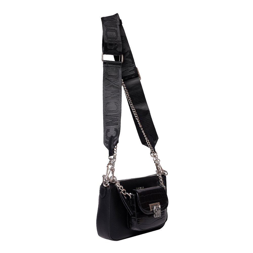 BNAIM BLACK-SILVER CROSSBODY