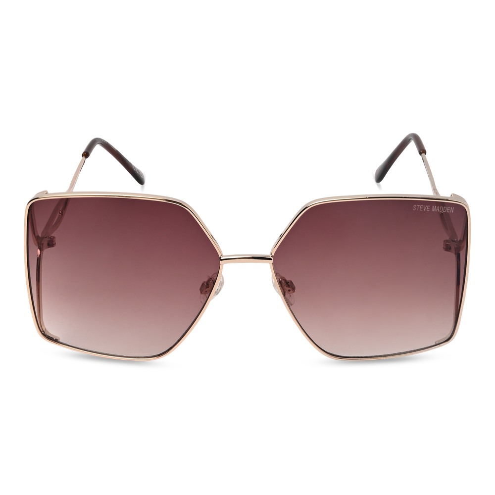X17460 Shiny Gold-Crystal Brown  Sunglasses