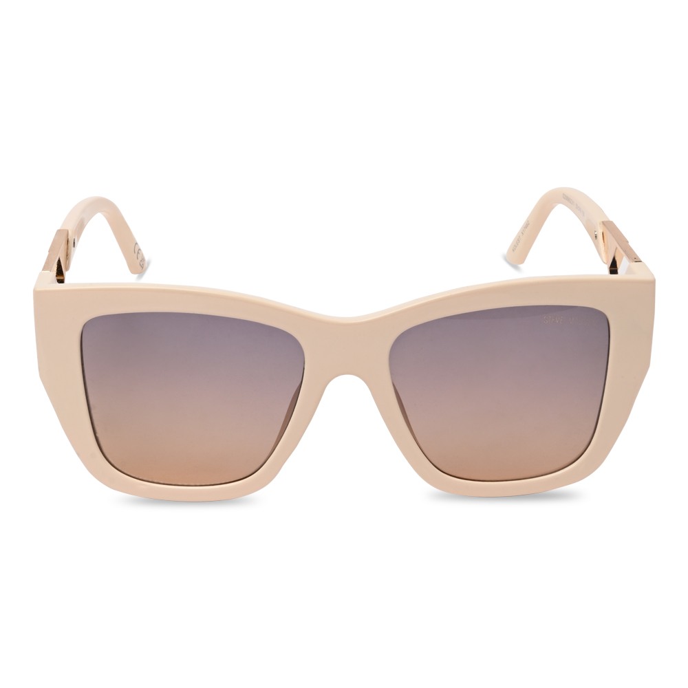 X17462 Off White Opaque-Shiny Gold Sunglasses