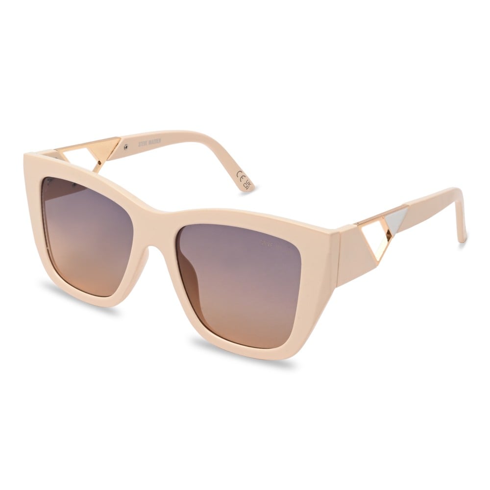 X17462 Off White Opaque-Shiny Gold Sunglasses