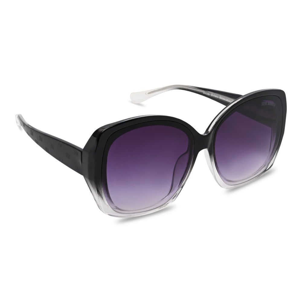 X17470 Black Gradient To Crystal Clear Sunglasses