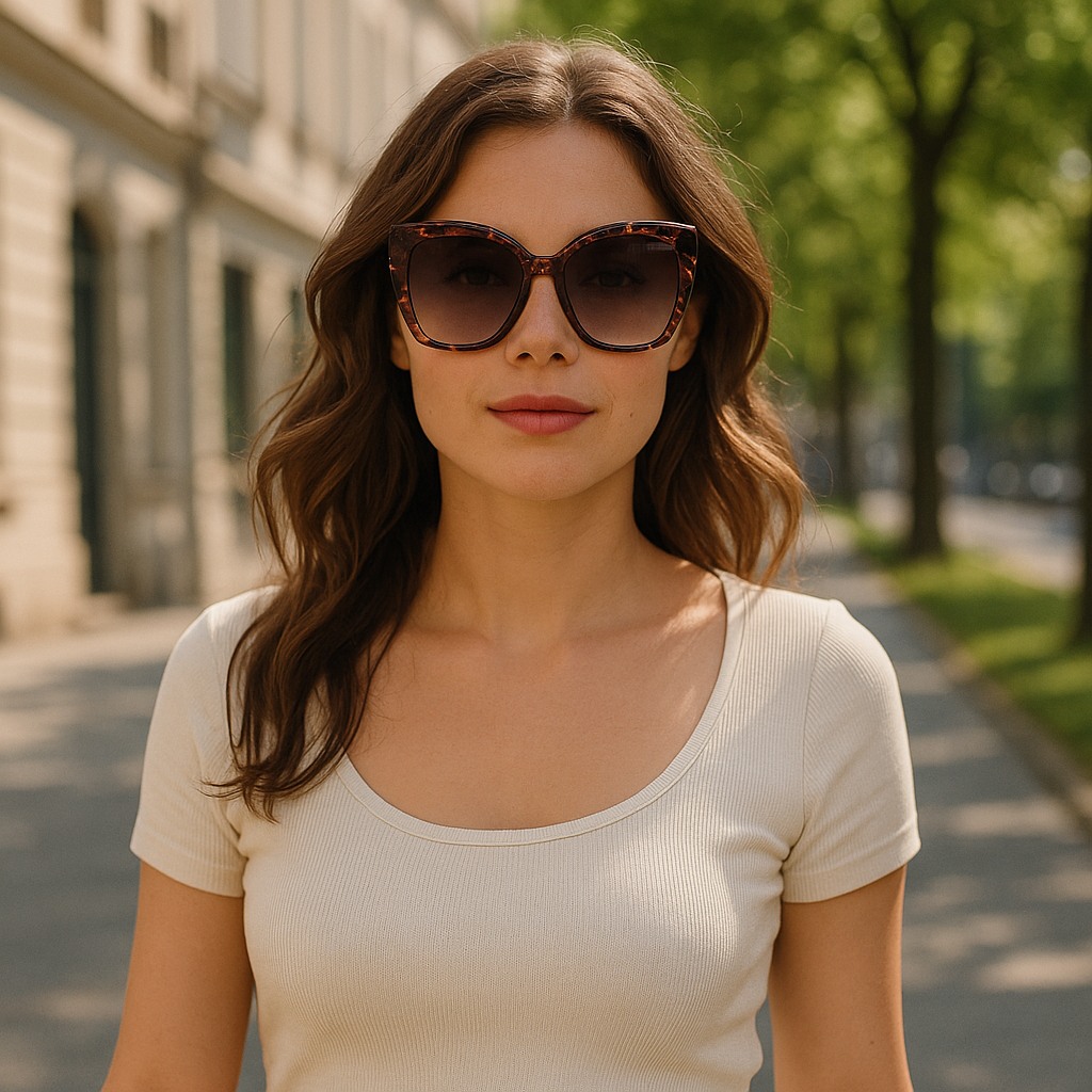 X17471 Purple Tortoise Sunglasses