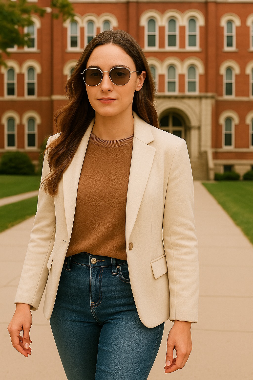 X17474 Shiny Gold-Milky Tortoise Sunglasses