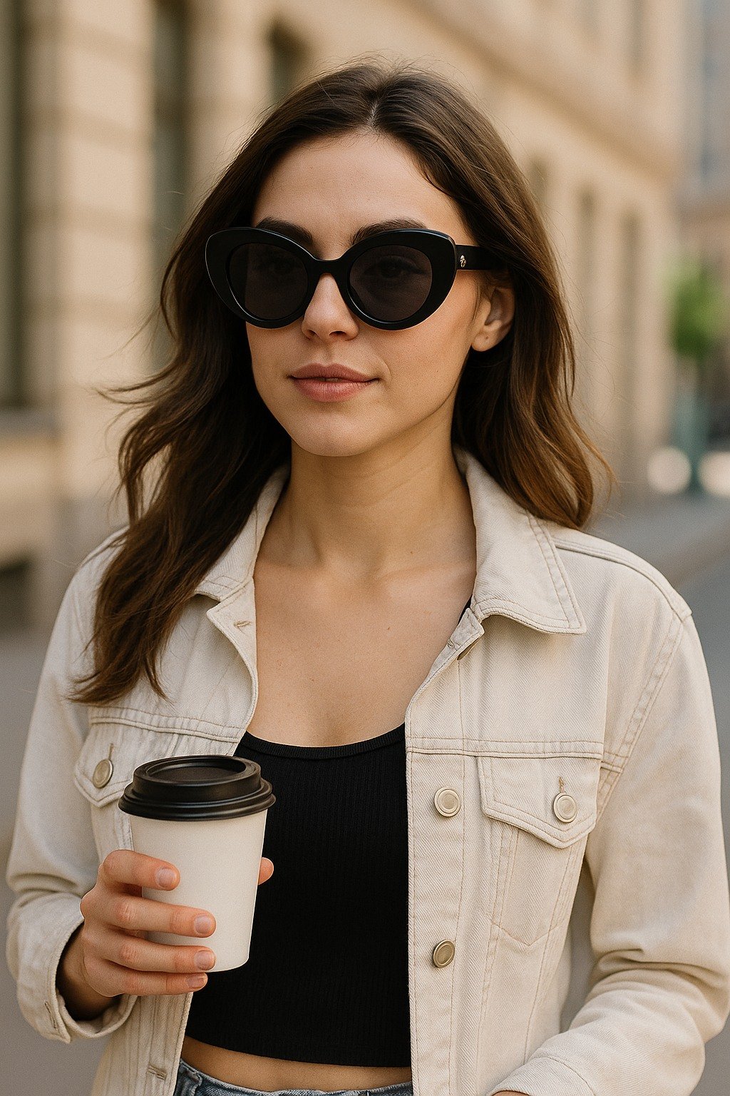 X17486 Black Opaque Sunglasses