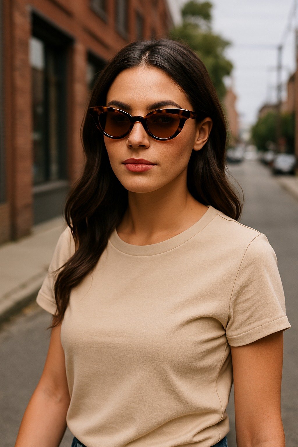 X17487 Crystal Dark Tortoise Sunglasses