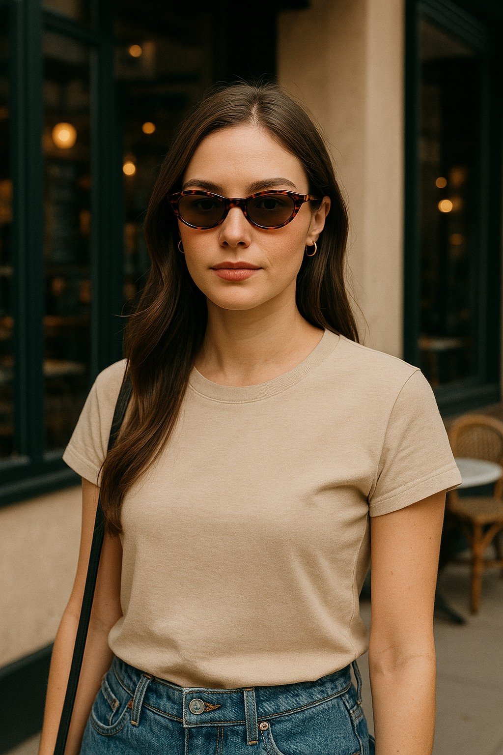 X17487 Crystal Dark Tortoise Sunglasses