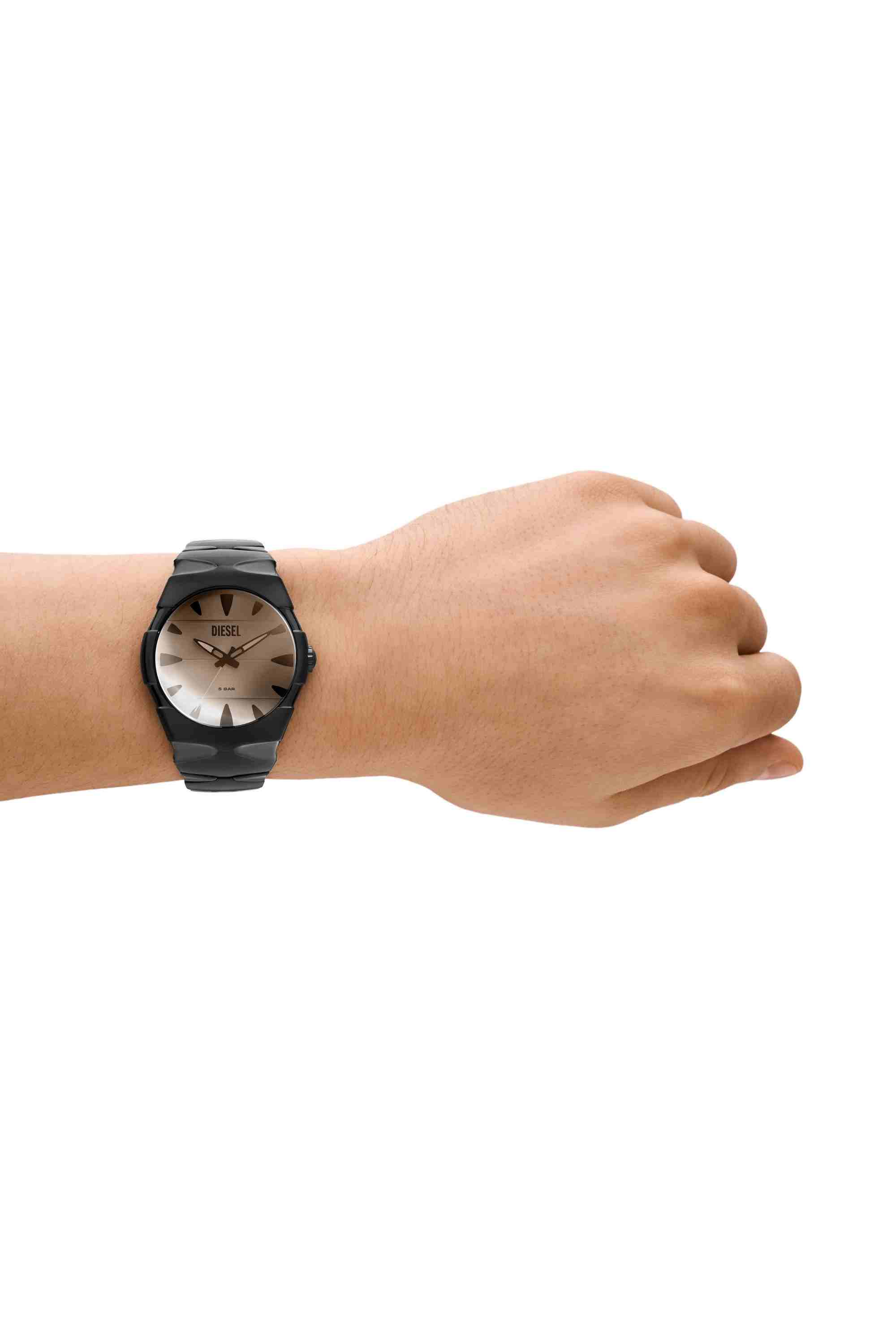 Black D-Sruptor Stainless Steel Watch