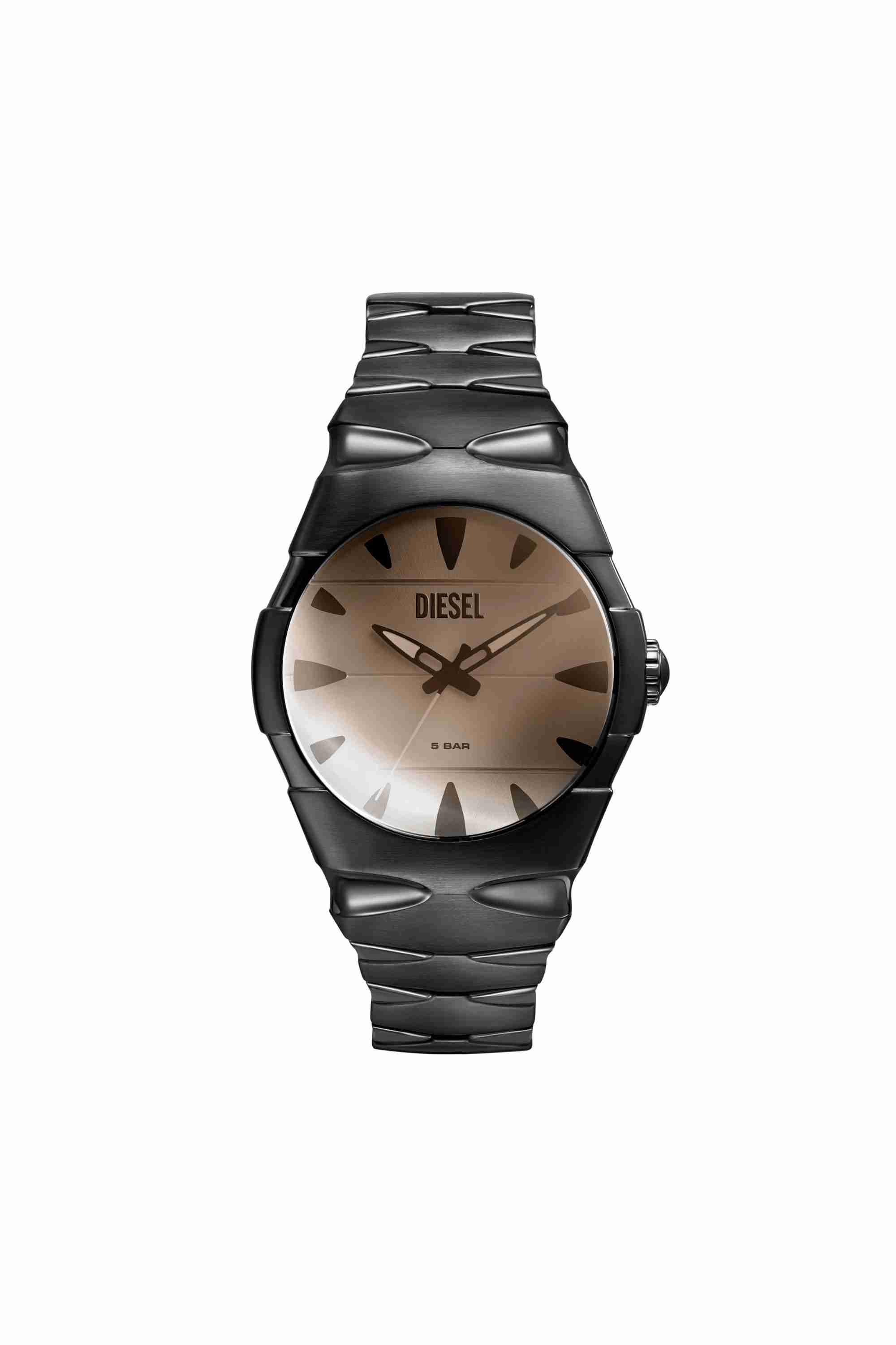 Black D-Sruptor Stainless Steel Watch