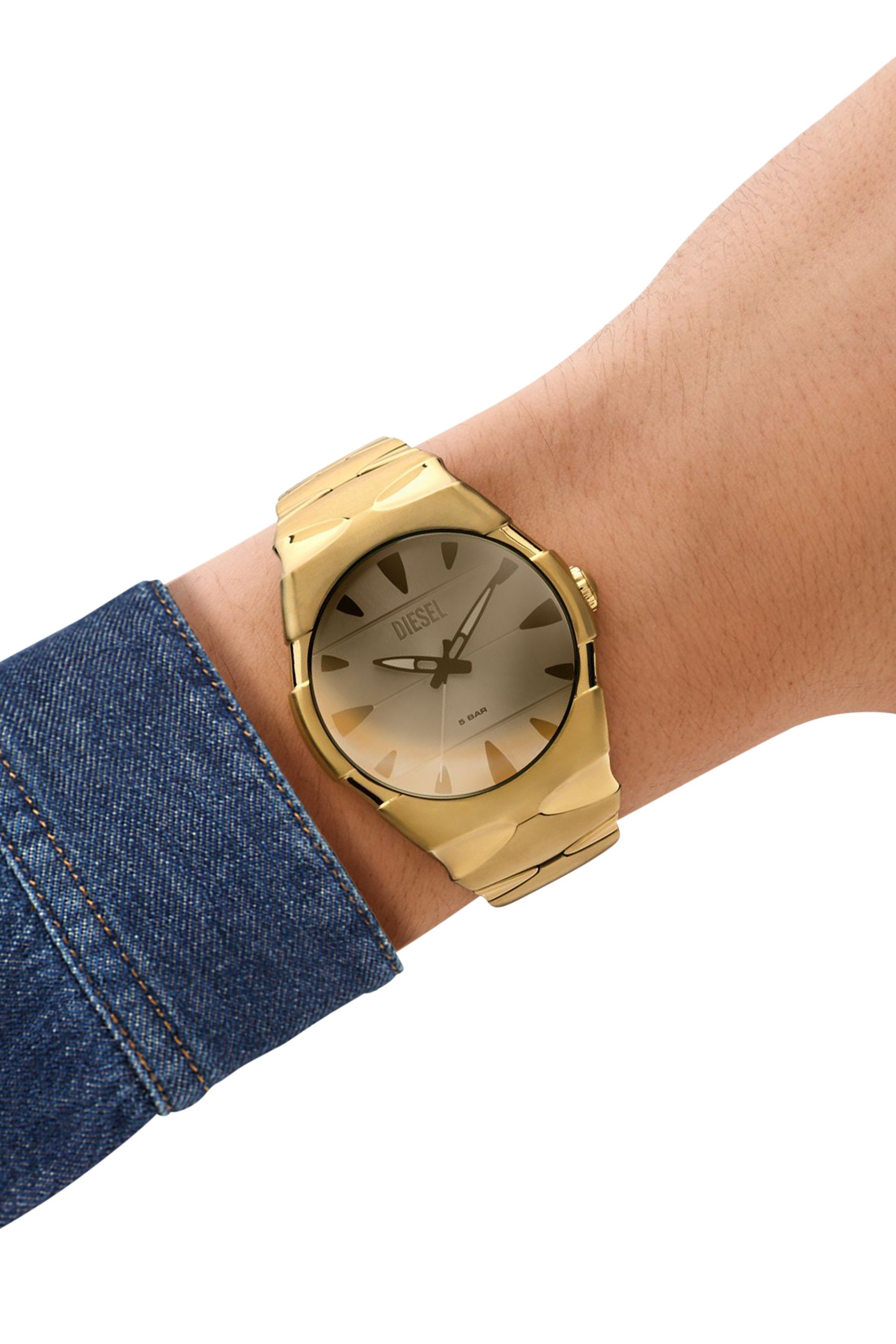 Gold D-Sruptor Stainless Steel Watch