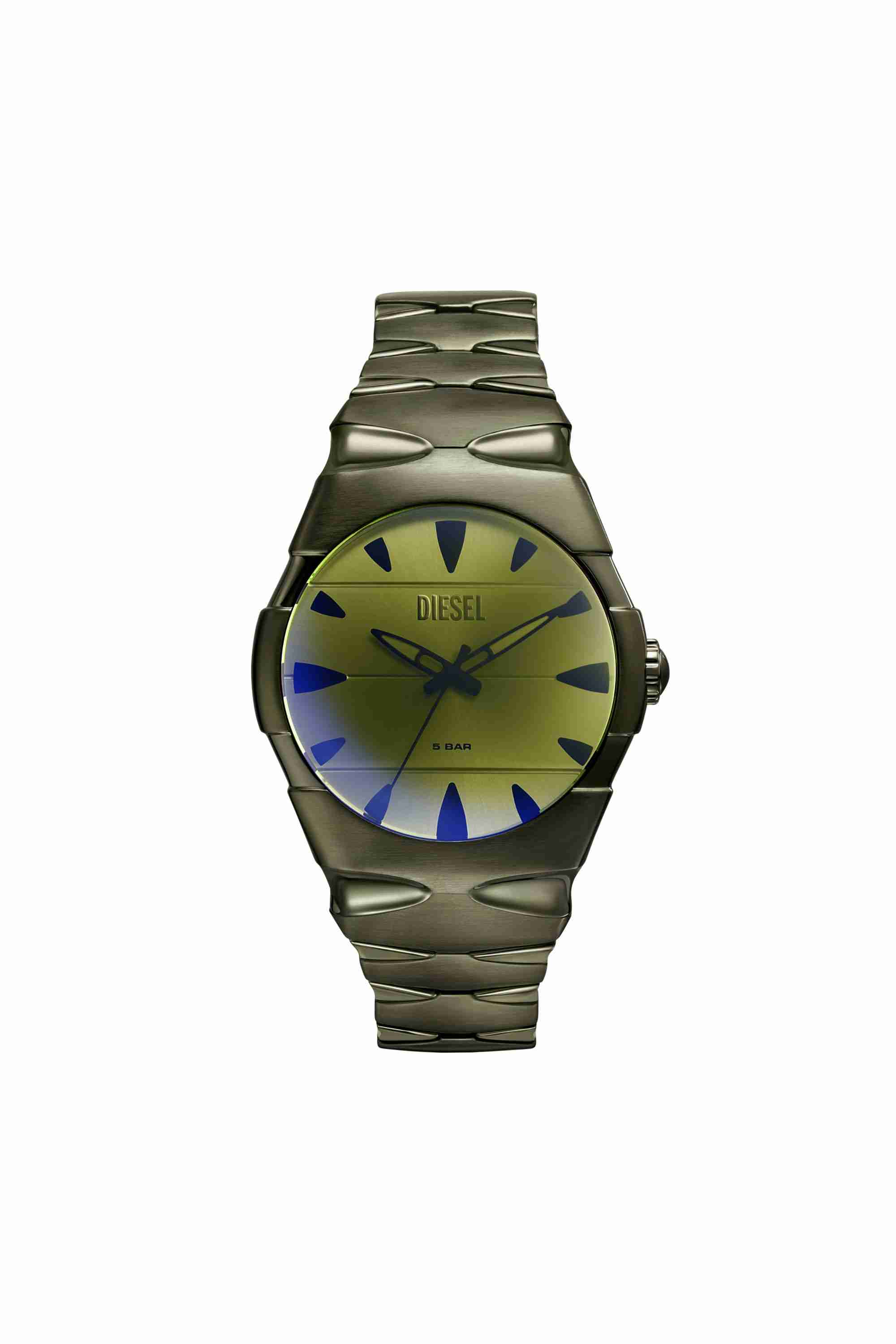 Green D-Sruptor Stainless Steel Watch