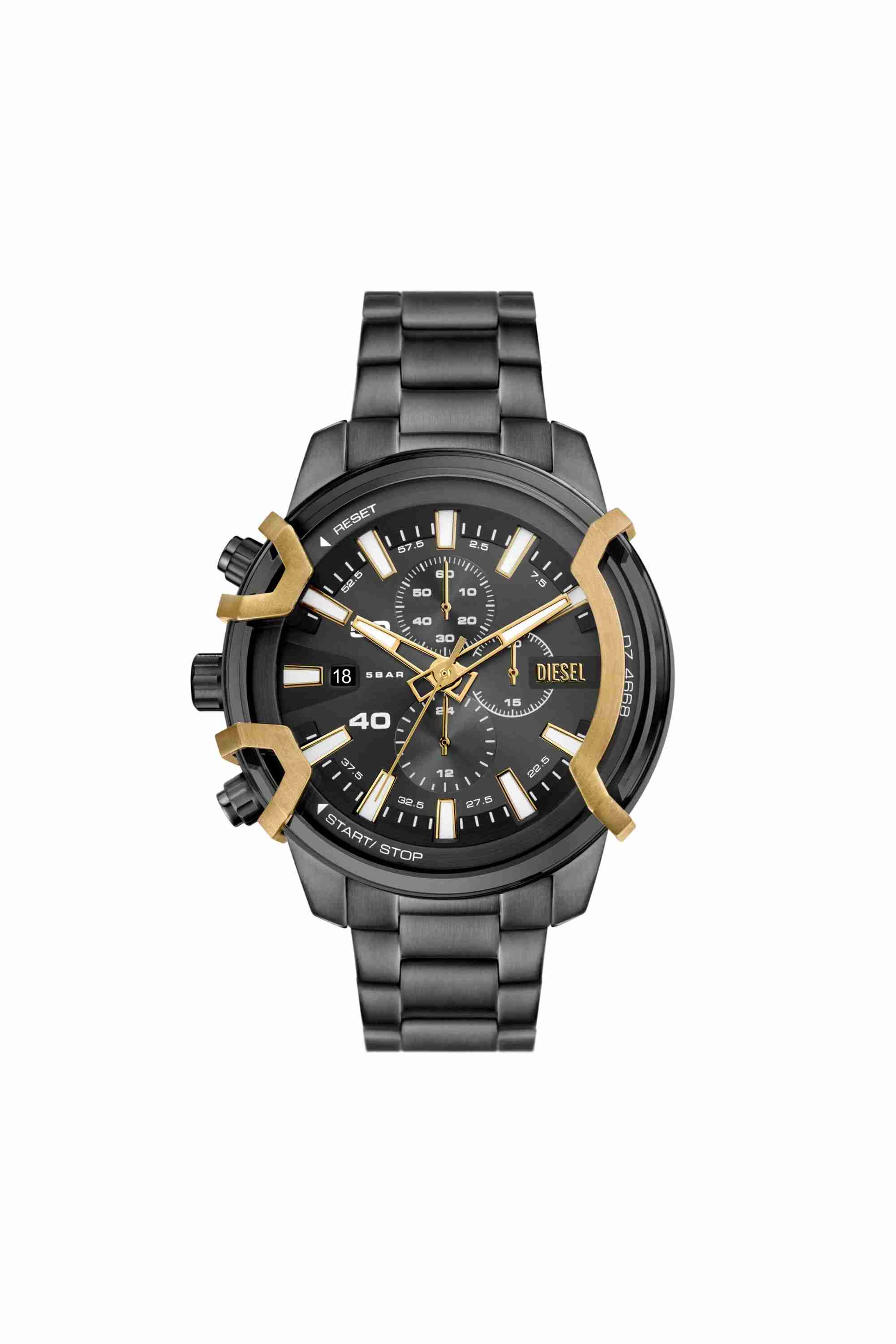Grey Griffed Two-Tone Stainless Steel Watch