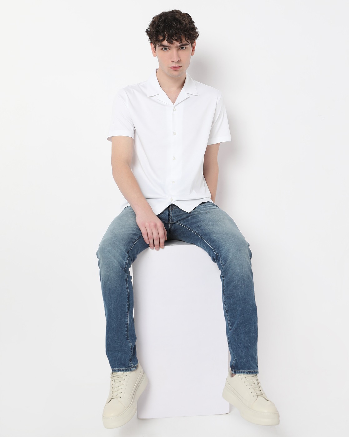 STUDIO MERCD RESORT COLLAR SHIRT