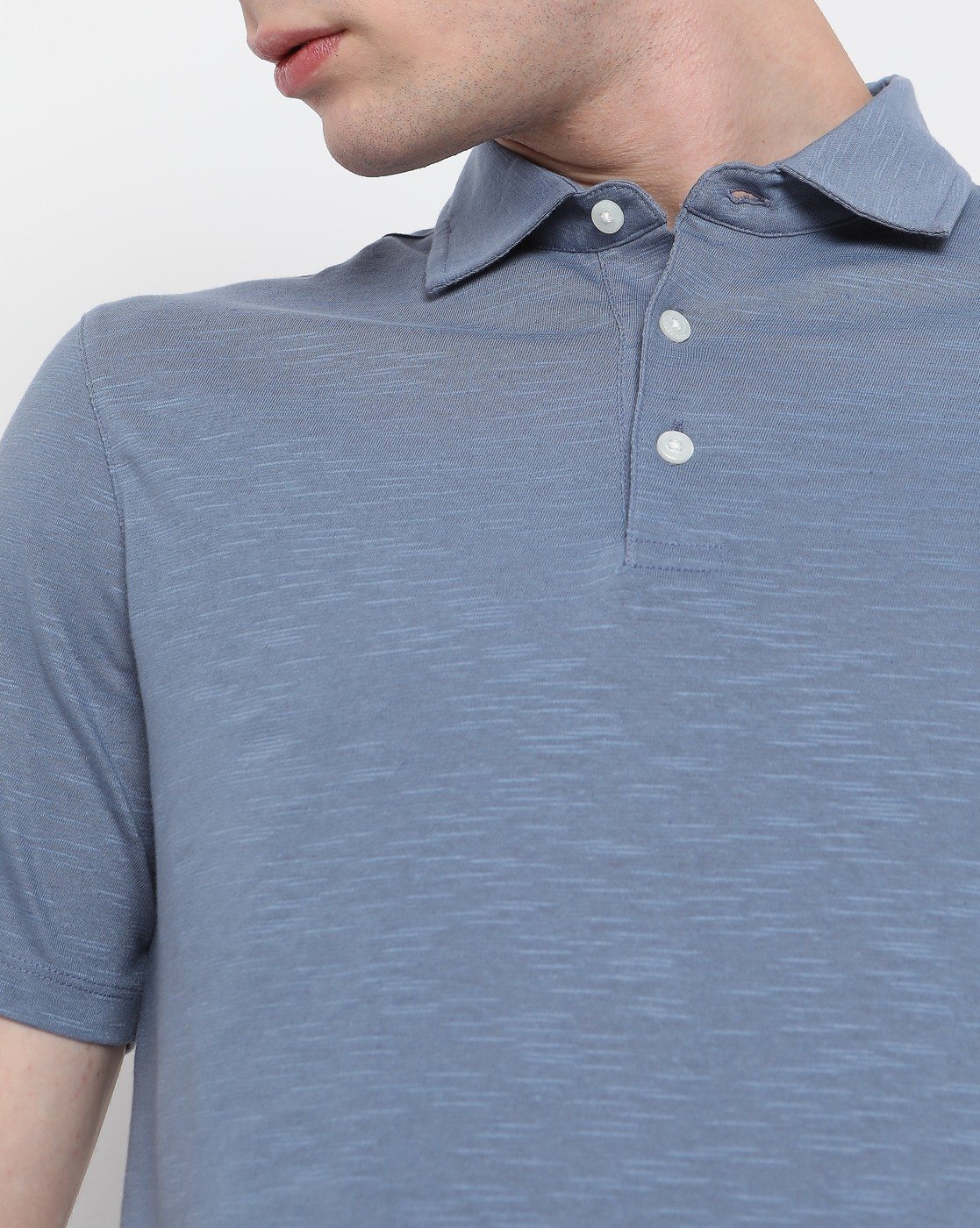 STUDIO LINEN MERCD POLO