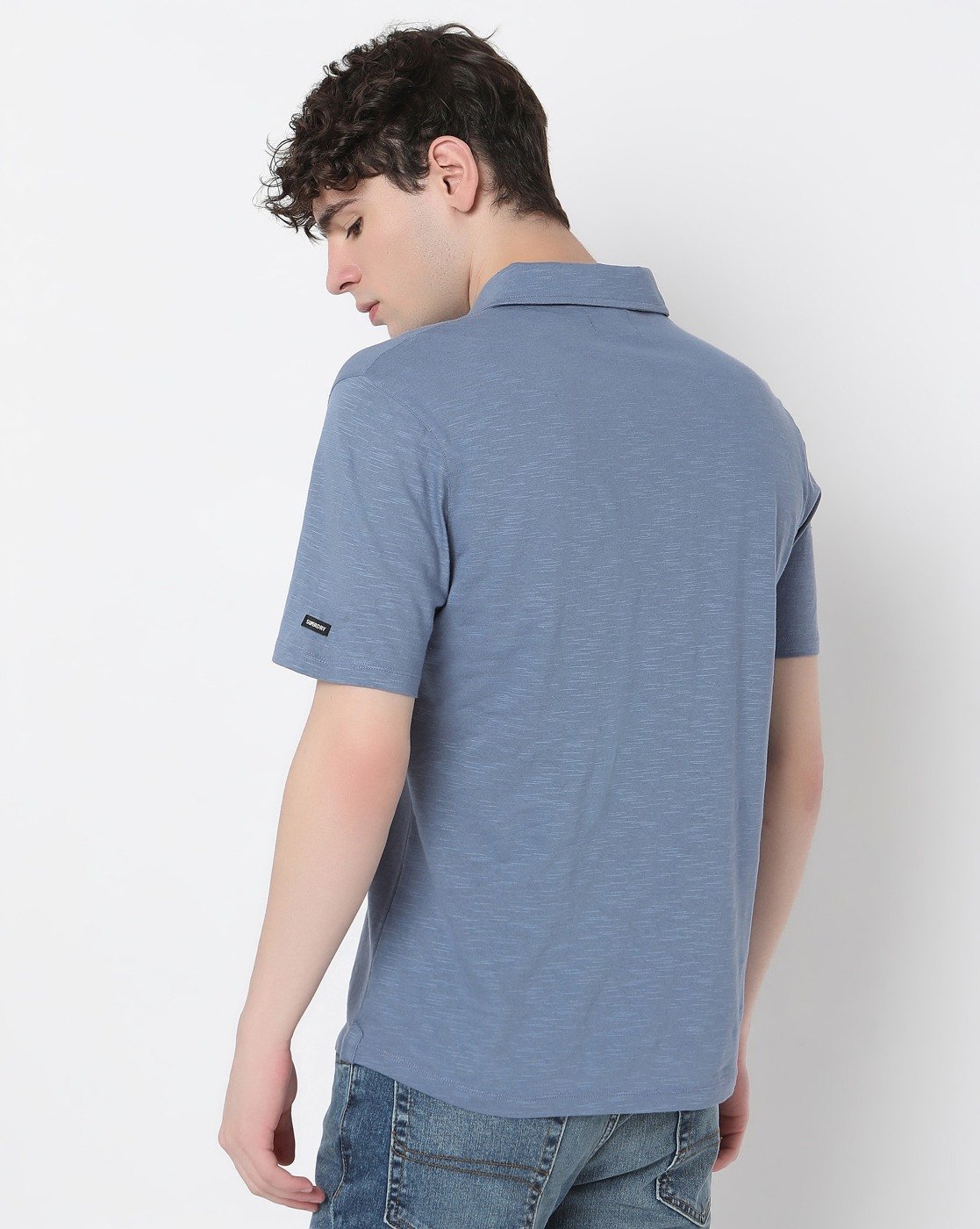STUDIO LINEN MERCD POLO