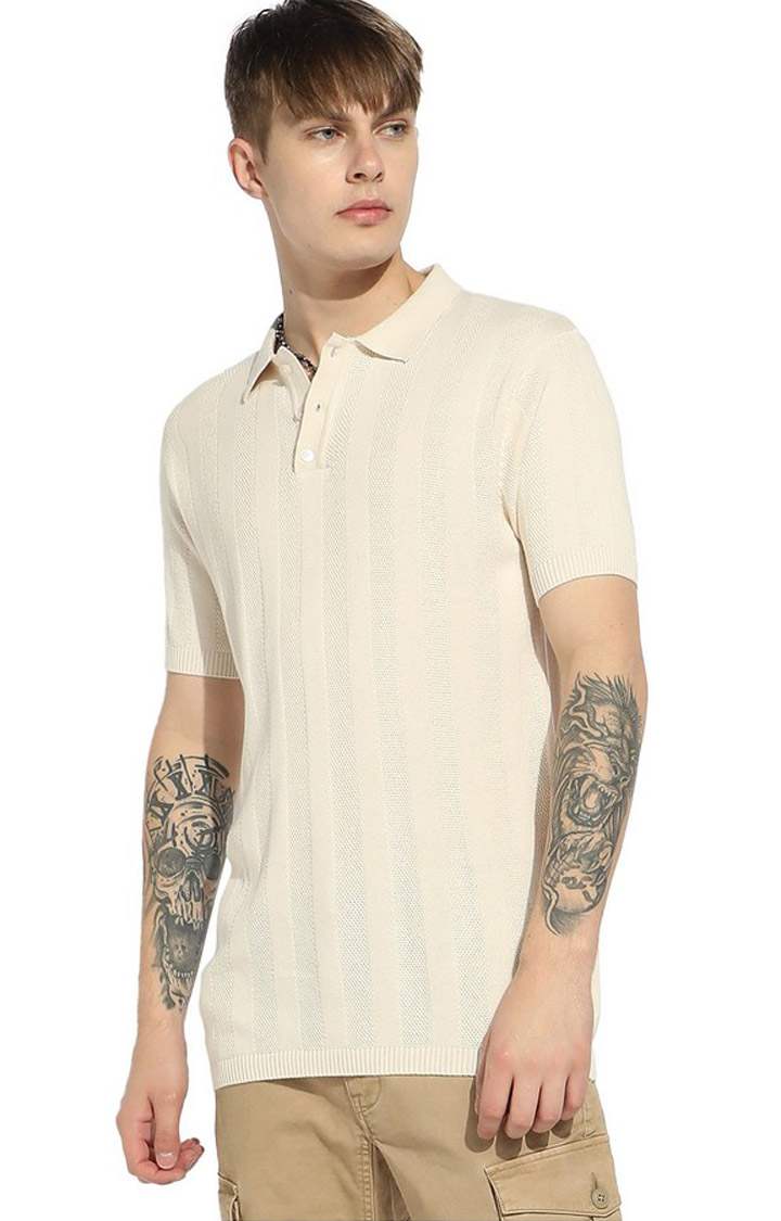 GAS | Stylised Neck Short Sleeve Regular Fit Knitwear