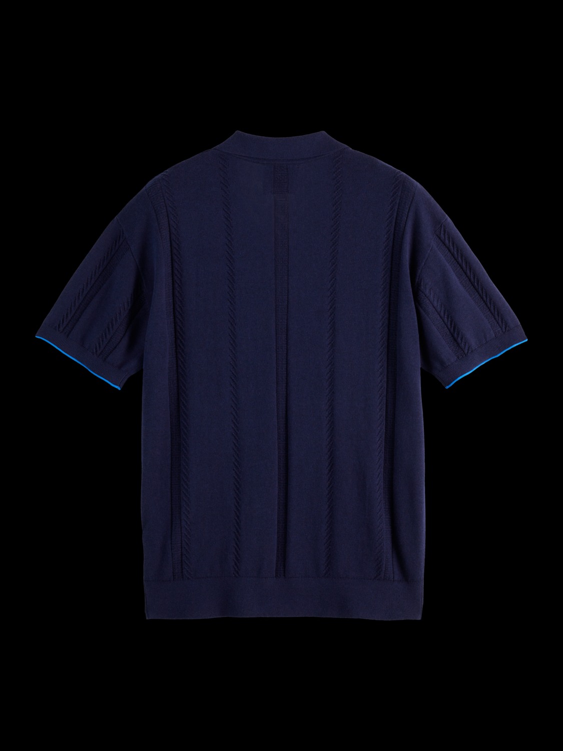KNITTED V-NECK RELAXED FIT POLO