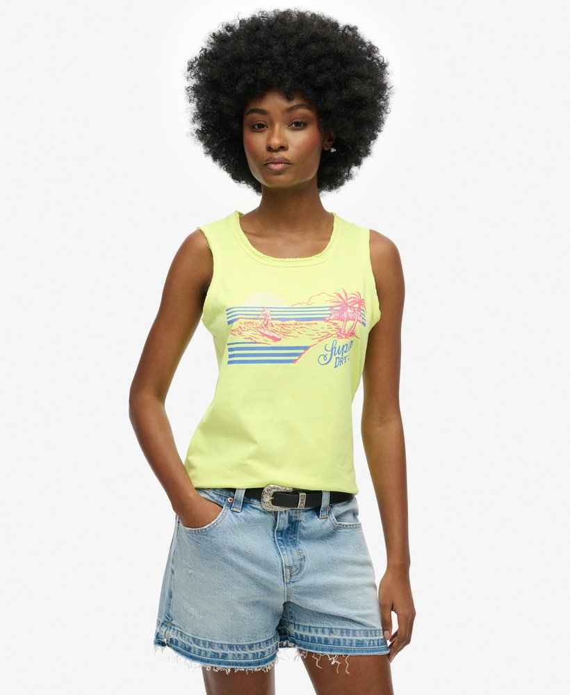 OUTDOOR STRIPE SCOOP NECK TANK