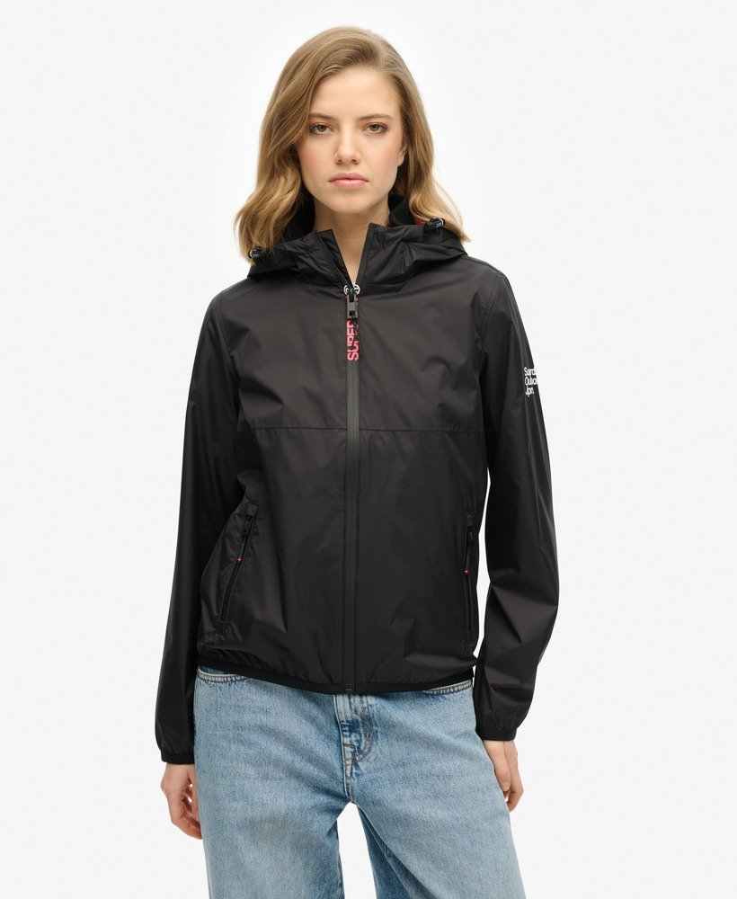 HOODED LOGO WINDBREAKER JACKET